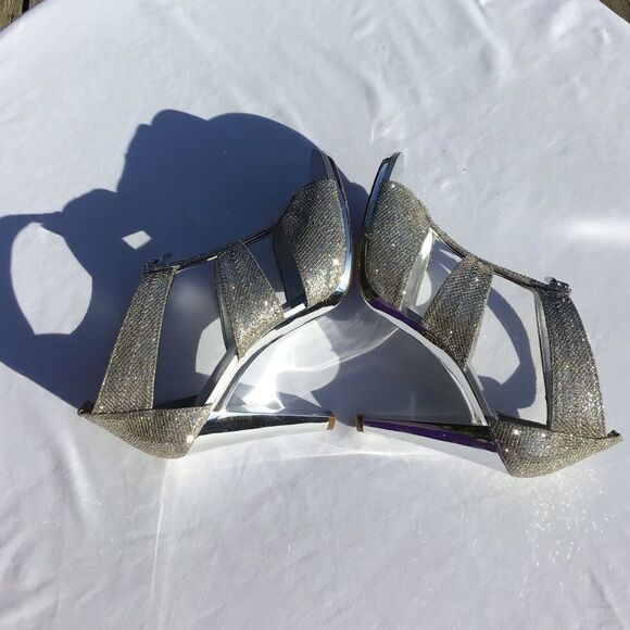 MICHAEL Michael Kors Berkley T-Strap Sandals Silver - Picture 5 of 13